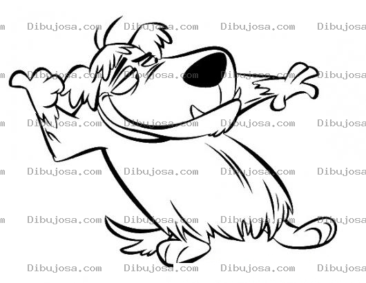 Dibujo para colorear Dibujo De Pulgoso Para Pintar Y Colorear