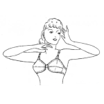 Dibujo para colorear Dibujo De Mujer En Brasier Para Pintar Y Colorear