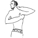 Dibujo para colorear Dibujo De Hombre Rascandose La Axila Para Pintar Y Colorear Muchacho Tocandose La Chilaca