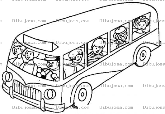 Dibujo para colorear Dibujo De Bus Del Colegio Para Pintar Y Colorear Busescolar