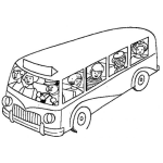 Dibujo para colorear Dibujo De Bus Del Colegio Para Pintar Y Colorear Busescolar