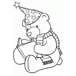 Dibujo para colorear Dibujo Para Imprimir Y Colorear Un Osito Leyendo Un Libro