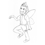 Dibujo para colorear Hado Madrino Para Pintar Y Colorear