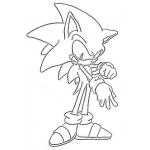 Dibujo para colorear Dibujo De Sonic De Sega Para Pintar Y Colorear