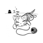 Dibujo para colorear Gato Pintar