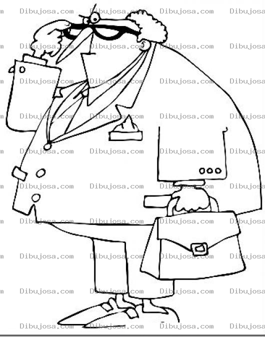 Dibujo para colorear Dibujo De Medico Gordito Para Pintar Y Colorear Doctor Panzon Guaton Y Barrigon