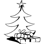 Dibujo para colorear Colorear Arbol De Navidad Con Regalos