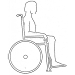 Dibujo para colorear Dibujo De Hombre En Silla De Ruedas Para Pintar Y Colorear Signo De Discapacitado