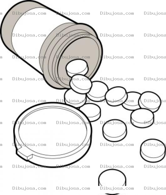 Dibujo para colorear Colorerar Pastillas Dibujo De Medicamentos