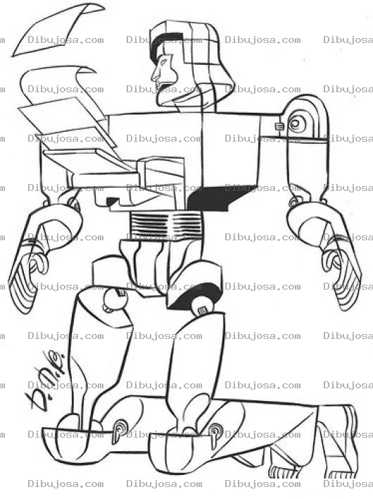 Dibujo para colorear Dibujo De Robot Fotocopiadora Xerox Para Pintar Y Colorear