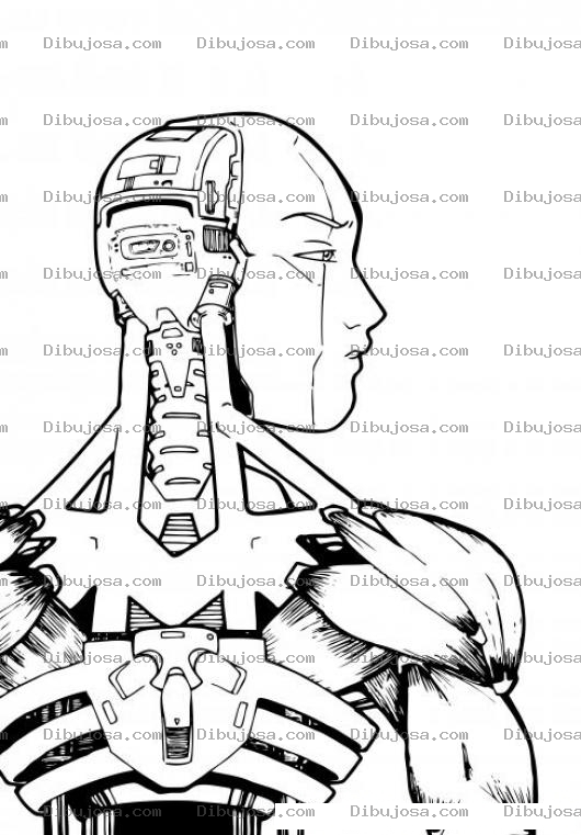 Dibujo para colorear Dibujo De Robocop Para Pintar Y Colorear