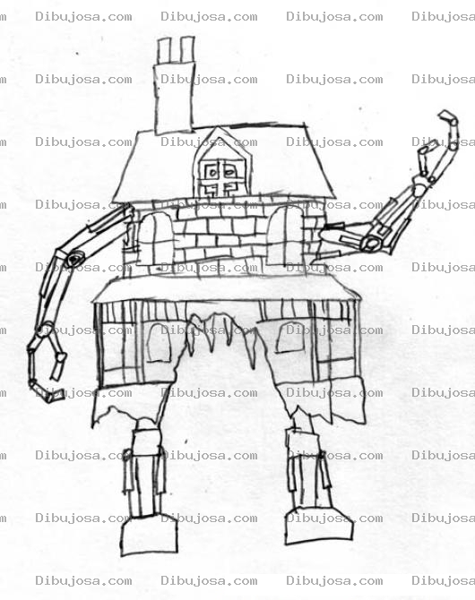 Dibujo para colorear Transformer Casa Para Pintar Y Colorear
