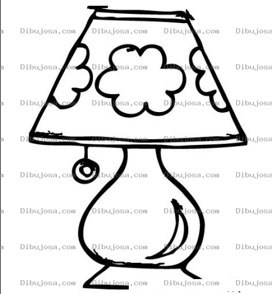 Dibujo para colorear Dibujo De Lampara De Noche Para Colorear