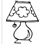 Dibujo para colorear Dibujo De Lampara De Noche Para Colorear
