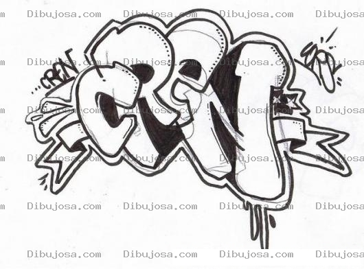 Dibujo para colorear Dibujo De Grafiti De Cholos Para Colorear Grafitis Pintados En La Pared
