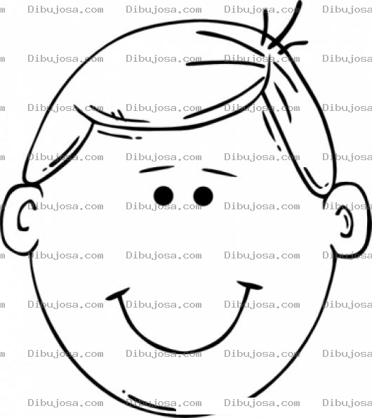 Dibujo para colorear Cara De Nino Para Pintar Y Colorear
