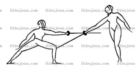 Dibujo para colorear Esgrima Para Colorear