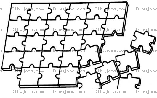Dibujo para colorear Dibujo De Rompecabezas Para Pintar Y Colorear