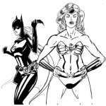 Dibujo para colorear Dibujo De Super Mujeres Para Pintar Y Colorear
