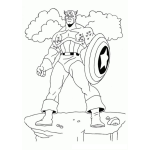 Dibujo para colorear Dibujo Del Captain America Para Pintar Y Colorear Capitanamerica