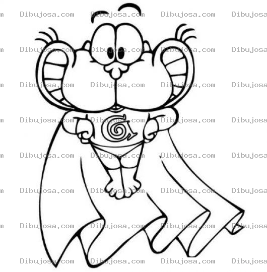 Dibujo para colorear Dibujo De Super Gaturro Para Pintar Y Colorear