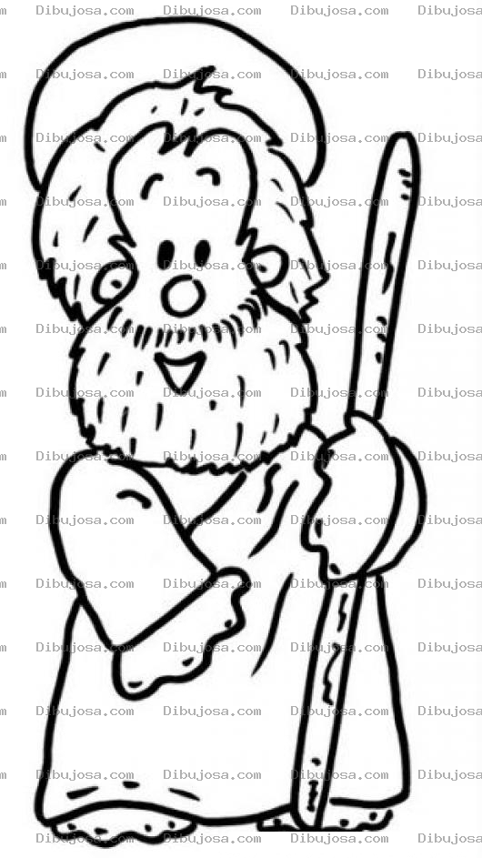Dibujo para colorear Dibujo De Moises Para Pintar Y Colorear