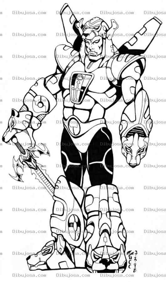 Dibujo para colorear Dibujo De Voltron Para Pintar Y Colorear
