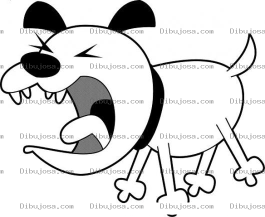 Dibujo para colorear Dibujo De Perrito Ladrador Para Imprimir Y Colorear