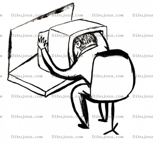 Dibujo para colorear Dibujo De Tecnico Reparador De Tv Arreglando Un Televisor Para Pintar Y Colorear