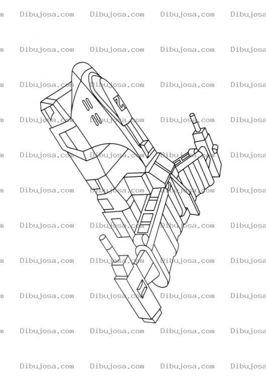 Dibujo para colorear Nave De Powerrangers Para Colorear