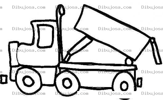 Dibujo para colorear Colorear Camion De Volteo Hidraulico