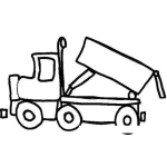 Dibujo para colorear Colorear Camion De Volteo Hidraulico