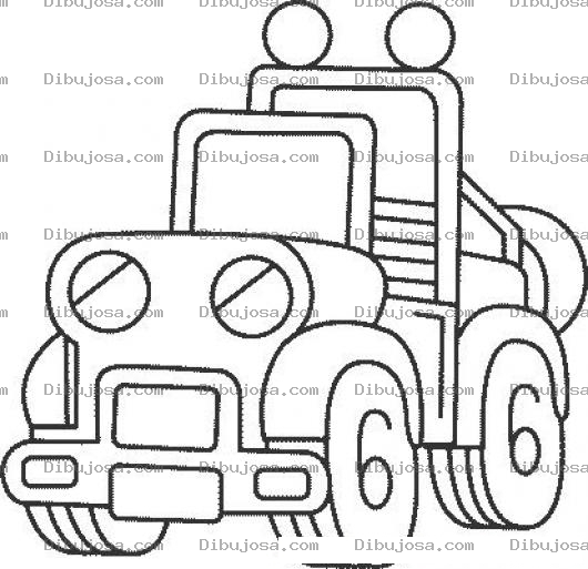 Dibujo para colorear Dibujo Del Jeep De Planetajeep Para Pintar Y Colorear