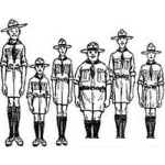Dibujo para colorear Dibujo De Muchacho Exploradores Boyscouts Para Pintar Y Colorear