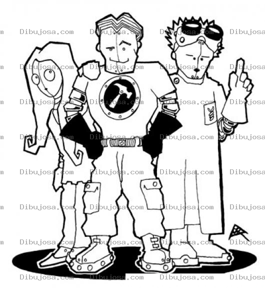 Dibujo para colorear Dibujo De Super Martillo Y Sus Amigos Para Pintar Y Colorear A Superhammer Supermartillo