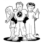 Dibujo para colorear Dibujo De Super Martillo Y Sus Amigos Para Pintar Y Colorear A Superhammer Supermartillo
