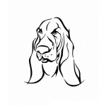 Dibujo para colorear Pintar Perro Orejon