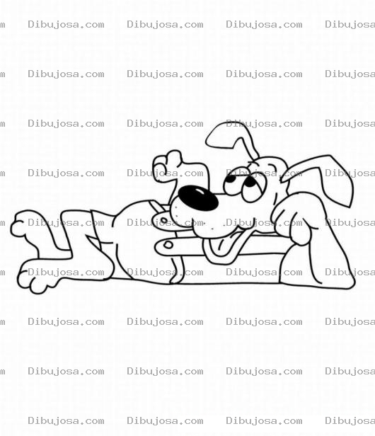 Dibujo para colorear Colorear Perro Cool