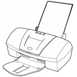 Dibujo para colorear Dibujo De Impresora De Cartuchos De Tinta Para Pintar Y Colorear