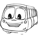 Dibujo para colorear Dibujo De Autobusito Para Colorear