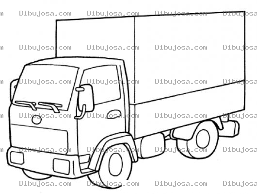 Dibujo para colorear Camion Para Colorear Y Pintar