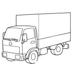 Dibujo para colorear Camion Para Colorear Y Pintar