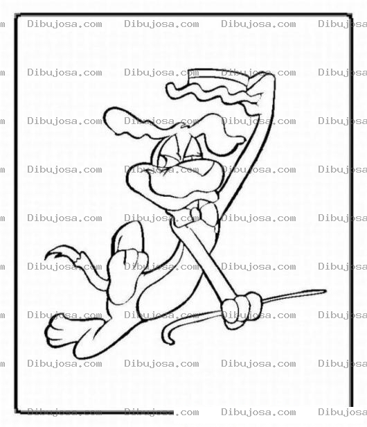 Dibujo para colorear Colorear perro mago