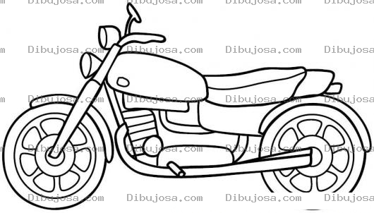 Dibujo para colorear Moto Para Imprimir Pintar Y Colorear