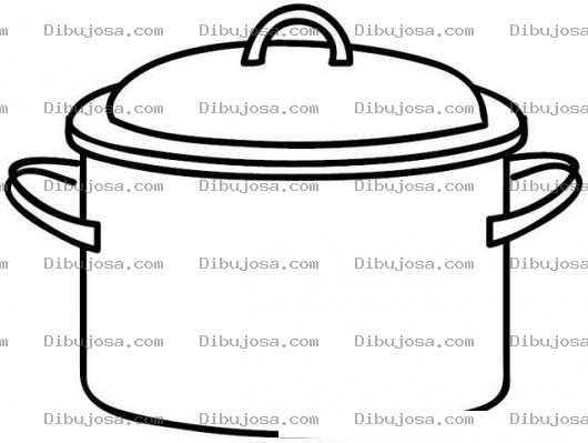 Dibujo para colorear Dibujo De Olla Tamalera Para Pintar Y Colorear