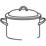 Dibujo para colorear Dibujo De Olla Tamalera Para Pintar Y Colorear