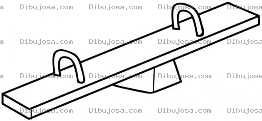 Dibujo para colorear Sube Y Baja Para Pintar Y Colorear