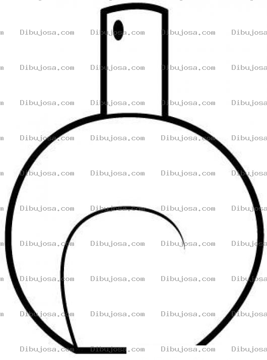 Dibujo para colorear Dibujo De Perfumito De Mujer Para Colorear Perfume En Frasquito De Vidrio