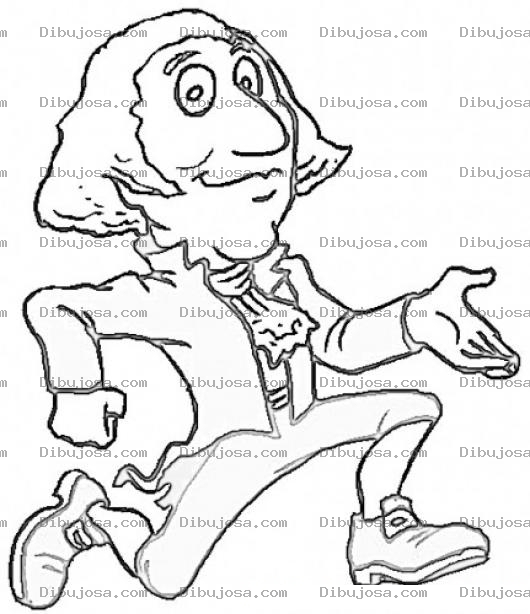 Dibujo para colorear Dibujo De George Washington Corriendo Para Pintar Y Colorear