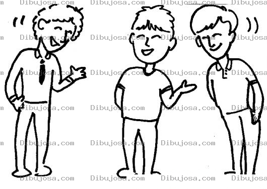 Dibujo para colorear Dibujo De Presentacion De Amigos Te Presento A Un Amigo Para Pintar Y Colorear 3 Amigos
